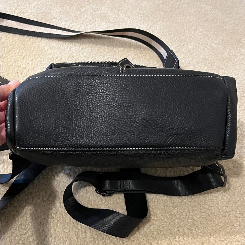 Black Leather Backpack Purse - Picture 5 of 5